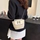 thumbnail image 3 of Bolso cruzado elegante Ndcxsfigh tejido paja Con Lazo y Correa Cadena, 3 of 9
