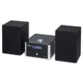 thumbnail image 5 of Jensen JBS-210 Sistema estéreo compacto moderno de 3 piezas con Bluetooth, reproductor de CD, estéreo digital AM/FM con altavoces, entrada auxiliar y control remoto incluidos (negro/plateado), 5 of 5