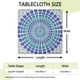 thumbnail image 2 of Colorful Bohemian Style Square Table Cover 34x34 Inch, Elastic Edged Tablecloth for Card Tables and Outdoor Entertaining, 2 of 6