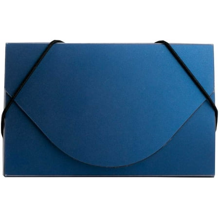 JAM Plastic Business Card Holder Case, 1/Pack, Blue (Best Plastic Business Cards)