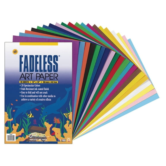 Pacon Fadeless Paper Sheet, 12 in x 18 in