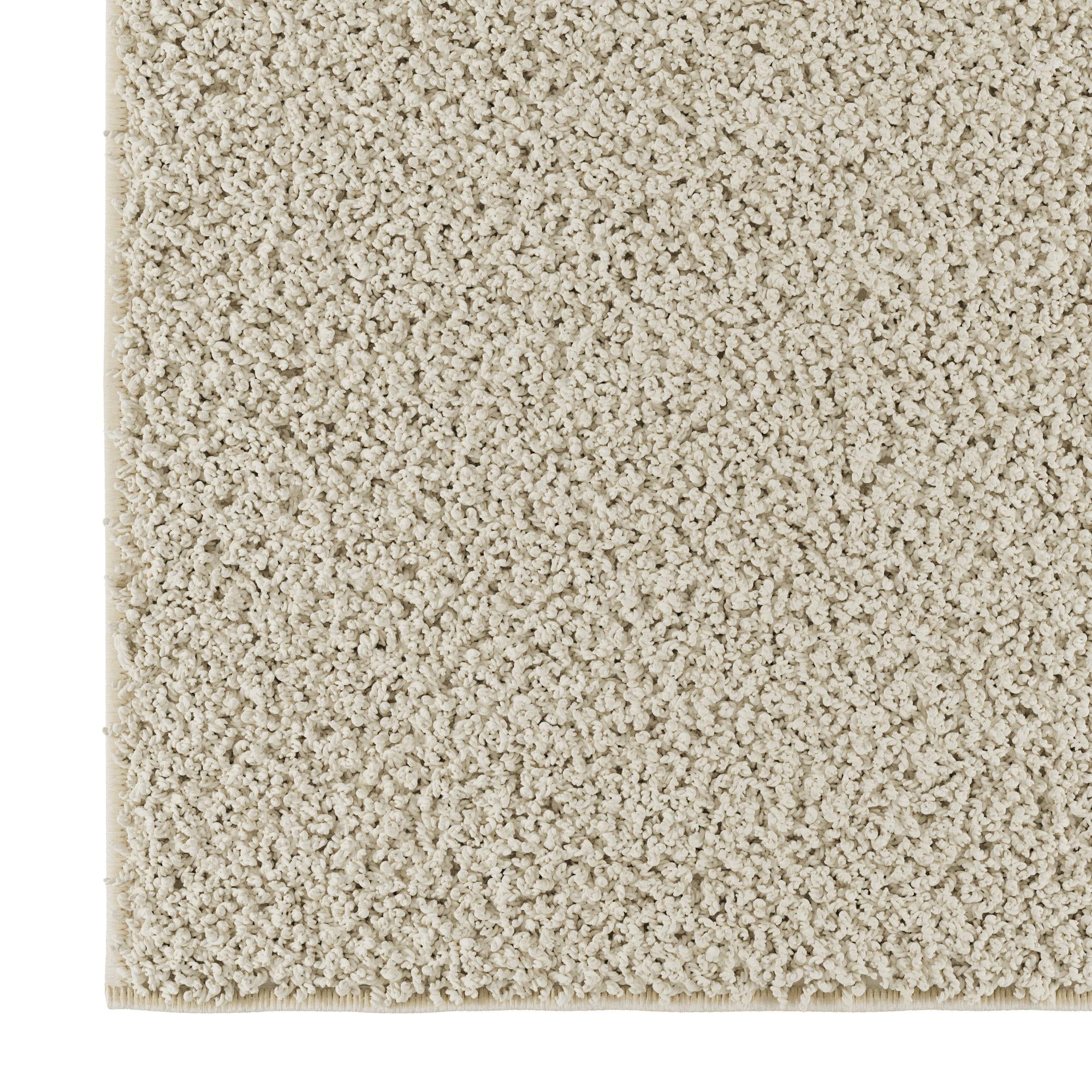 Sweet Home Stores Luxury Non-Slip Rubberback Solid 2x6 Soft Indoor Runner Rug, 2' x 6', Cream