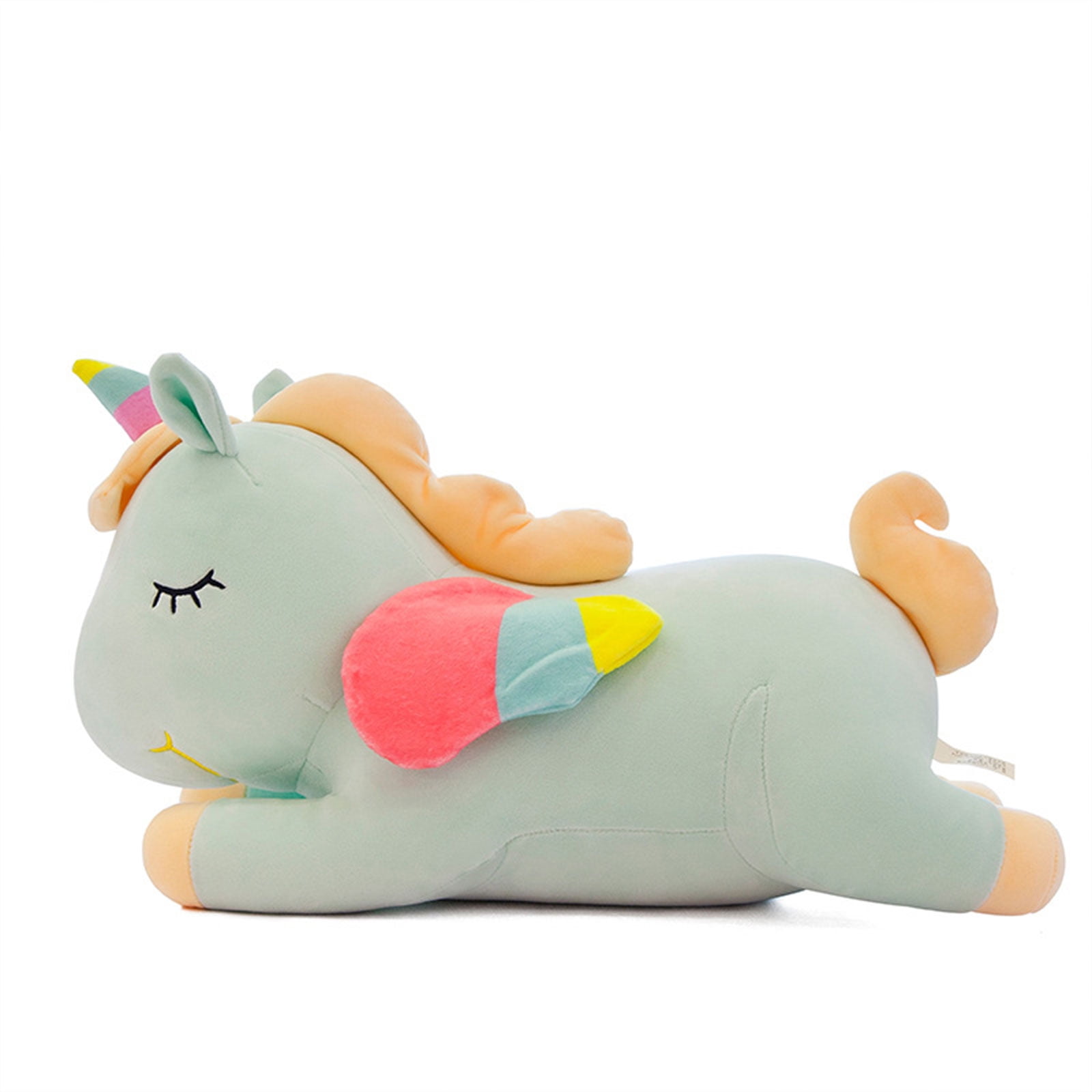 Luxe Fuzzy Soft Fur White Unicorn 19 Inch Stuffed Animal Plush PAL for sale online 