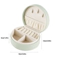 thumbnail image 2 of Pequeña caja portátil del organizador de la joyería del viaje for los pendientes de los anillos del collar, 2 of 7