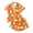 Orange, variant on JIAYUE Women Pajama 2-Piece Set Notch Collar Halloween Print Short Sleeve Shirt and Shorts Pjs for Fall Themed Party