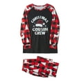 thumbnail image 5 of Elippeo Family Matching Christmas Pajamas, Letter  Hat Print Long-Sleeved Tops + Deer Pattern Trousers Sleepwear Outfits, 5 of 10