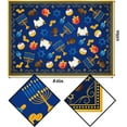 thumbnail image 2 of Hanukkah Table Cloth Chanukah Tablecloth Menorah Star of David Jewish Festival Holiday Decoration Home Dining Room Kitchen Decor-60×84inch, 2 of 4