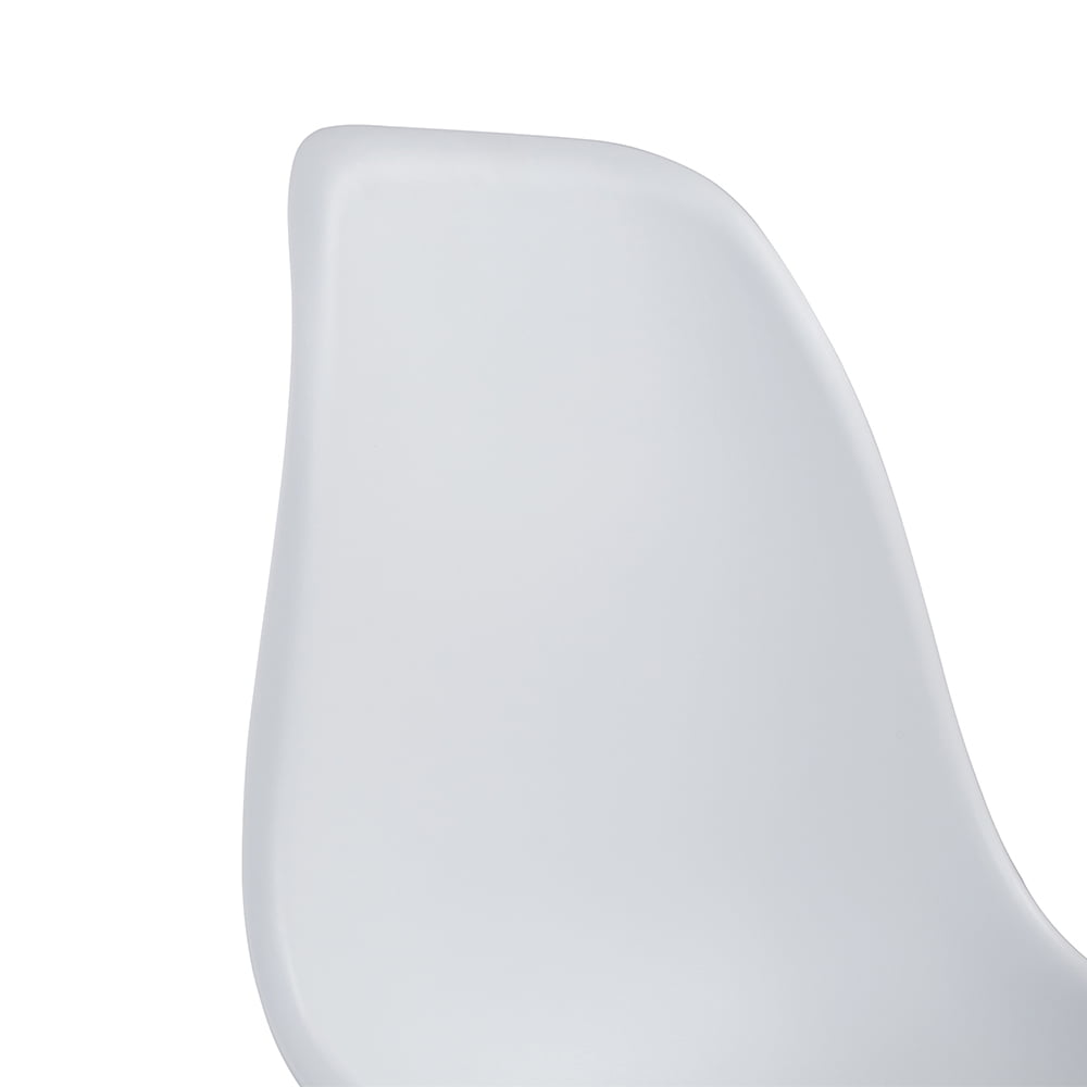 Kepooman Elegant Dining Chairs Set of 2, Plastic Chair at home with Wooden Legs, Side Chairs for Living Room Kitchen Bedroom, White Kepooman Elegant Dining Chairs Set of 2, Plastic Chair at home with Wooden Legs, Side Chairs for Living Room Kitchen Bedroom, White