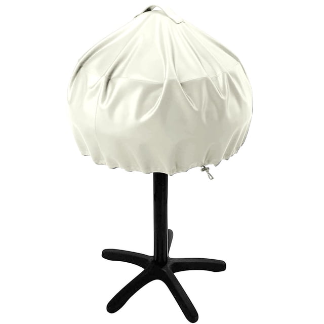 1 funda para barbacoa eléctrica, fácilmente desmontable para diseño de asa, funda para barbacoa redonda pequeña para todo tipo de clima (50 x 46 cm)