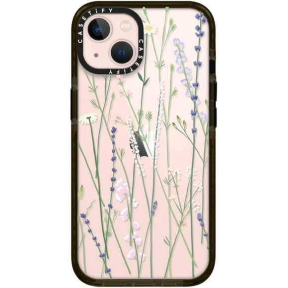 Impact Case pour iPhone 13 - Fleurs de Jardin Gigi - Noir Clair, Impact Case pour iPhone 13 - Fleurs de Jardin Gigi - Noir Clair