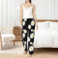 thumbnail image 4 of Fotbe Daisies Flowers Pantalones de Pijama para Mujer, Pantalones de Dormir, Pantalones Pj con Cordón y Bolsillos-XX-Large, 4 of 6