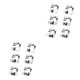 thumbnail image 2 of Injueey 6 Pieces Narrow Foot Hemmer Simple Items Needlework Wide Accessory Tailoring Machine Sewing Metal Supplies Adjustable Household Type1 NO1, 2 of 6