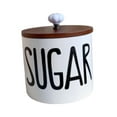 thumbnail image 3 of GROWTH TANK Ceramic Storage Container with Lid Airtight Coffee Container for Living Room 800ml brown lid, 3 of 9