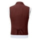thumbnail image 4 of Ceisia Breathable Wrinkle-Resistant Men's Slim Fit Notch Lapel Herringbone Suit Waistcoat Gift, 4 of 5