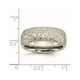 thumbnail image 6 of Chisel Titanium Brushed and Polished Textured 8mm Band, 6 of 6