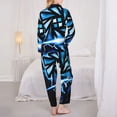 thumbnail image 5 of Lsque Geometry Dash Pattern Long Sleeve Pajama Set for Women - Soft 2-Piece Sleepwear and Loungewear Set with Pockets, Comfy Nightwear, 5 of 8