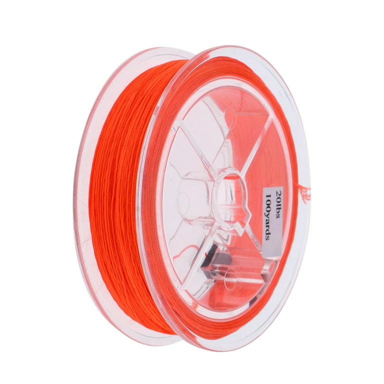 100 YARDS Braided Fly Fishing Trout Floating Running Line & Backing 20lbs -  Orange 