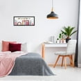 thumbnail image 2 of Stupell Industries Wake Up Make Up Watercolor Pink Grey Fashion Word Design Black Framed Art Print Wall Art, 10x24, by Ziwei Li, 2 of 5