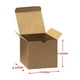 thumbnail image 2 of Cajas de regalo Bonfasvo, 30 unidades, 10 x 10 x 10 cm, papel kraft marrón, 2 of 7