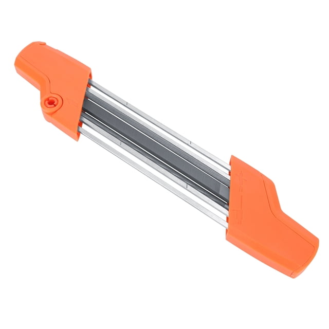 Afilador de motosierra manual 2 en 1 de 5,2 mm, compatible con STIHL 5605, 750, 4303, 3/8 pulg. P y 0,325 pulg. Naranja