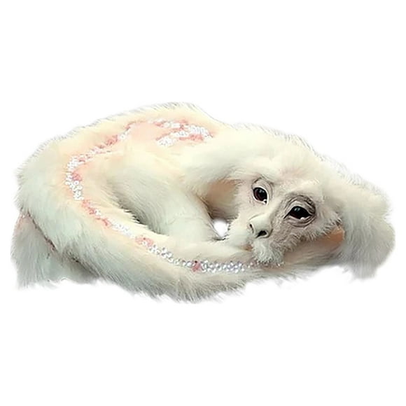 Heiheiup Plush Neverending Falkor Dragon Doll. Story Luck Doll. Cute Dragon White Dragon Plush Toy