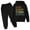 1-Black3175, variant on WOYY Toddler Boys Sports Outfits Football Hoodie Sweatpants Set Unisex Tracksuit Children's Clothes Sets, Sizes 3-14