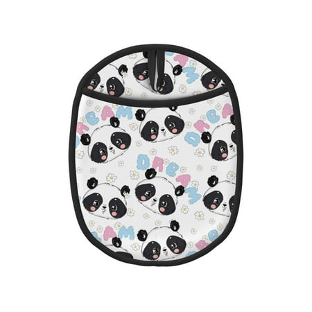 

Tebeau Panda Bear1 Print Silicone Pot Holders Multi-Purpose Hot Pads for Kitchen Trivets Potholders Oven Mitts for Baking Cooking Hot Dishes Pans Heat Resistant
