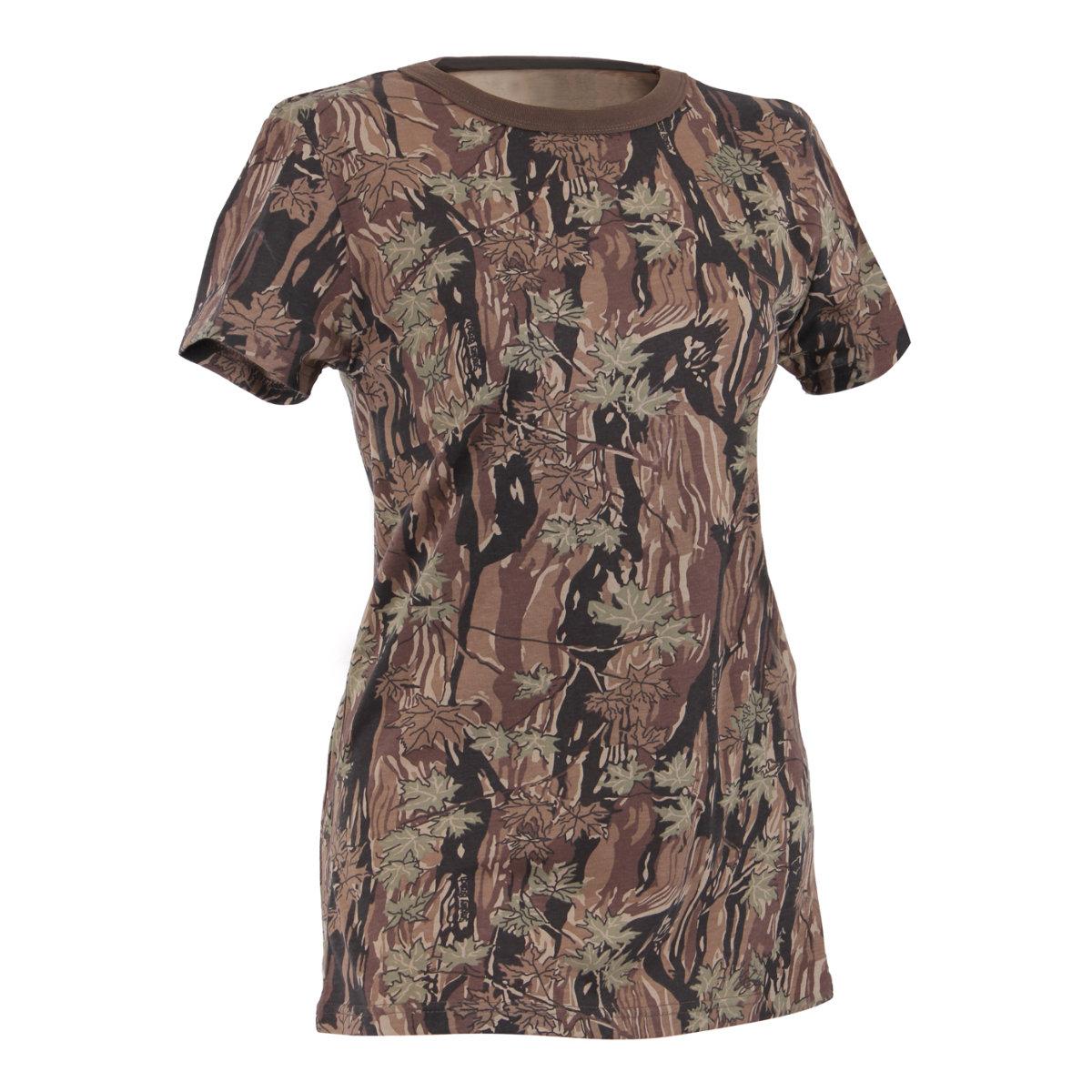 Womens Long Length Camouflage T-Shirt, Smokey Branch Camo - Walmart.com