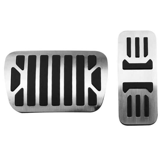 Stainless Steel Pedal Covers for Jaguar XE XF XJ XJL Slip Resistant Upgrade
