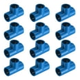 thumbnail image 1 of Uxcell 12Pcs Conector de Tee de 1/2" 3 Vías, Accesorios de Esquina de Grado de Construcción de Muebles para Estructura de Soporte de Jardín, Conexión de Carpa, Azul, 1 of 6