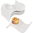 thumbnail image 1 of Jinsinto 4 pcs egg cups porcelain egg stand eggshell, 13.5x8x3.5cm (white), 1 of 5