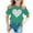 Autres, variante sur Hauts pour Filles - Imprimé St Pat Col Rond Manches Courtes pour Enfants et Tenues Confortables pour Jeunes Fashionistas