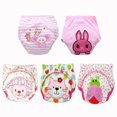 thumbnail image 1 of 5pc/ Lot Baby Diapers Children Reusable Underwear Breathable Diapers Training Pants Can Tracked Suit 6-16kg, 1 of 1