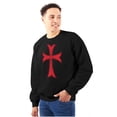 thumbnail image 3 of Medieval Knight Templar Christian Sweatshirt for Men or Women Brisco Brands S, 3 of 6