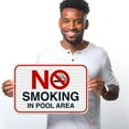 thumbnail image 2 of Pool Sign, No Smoking in Pool Area Sign,, 2 of 8
