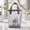Gray, variant on Msgweeeg Clothes Storage Bag Moving Bags Heavy Duty Nylon Mesh Makeup Bag Portable Travel Cosmetics Storage Bag Mesh Wash Storage Bag