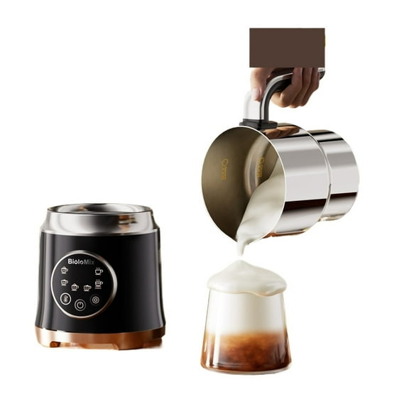 Electric Milk Frother Automatic, Foamer for Coffee Cappuccino Latte 7 in 1 Hot and Cold Foam Maker