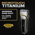 thumbnail image 2 of MicroTouch Titanium Rovor All Terrain Electric Shaver for Face and Head, Instant and Painless, Black, 2 of 6