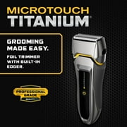 MicroTouch Titanium Rovor All Terrain Electric Shaver for Face and Head, Instant and Painless, Black