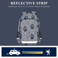 thumbnail image 5 of FORMRS Unisex School Backpack 17" Student Travel Bag with Laptop Compartment, Black Cat Paw, 5 of 7