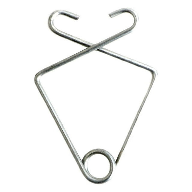 100pcs Drop Ceiling Hook Clips Fish Shape Metal Hook T-Bar Grid Wire Suspended Ceiling Hanger