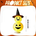thumbnail image 3 of Halloween Decorations Light-Up Pumpkin Tower, Collapsible Pumpkin Lantern with Witch Hat, for Home, Party, Yard, Porch Thanksgiving Decorations B, 3 of 8