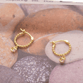 thumbnail image 2 of Vogem Asymmetrical Gold Earrings For Women Cubic Zirconia Drop Earrings Bar Hoop Elegant Jewelry Hypoallergenic, 2 of 4