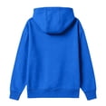 thumbnail image 4 of Hsovts Mens Zip Up Hoodie, Solid Color Fleece Jacket Casual Sweatshirt | Soft Brushed Fleece, Full-Zip Front With A Classic Hood. Ribbed Cuffs And Hem, Split Kangaroo Pocket. Relaxed Fit. Blue 2xL, 4 of 5