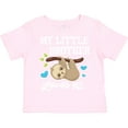 thumbnail image 3 of Inktastic My Little Brother Loves Me with Sloth and Hearts Boys or Girls Toddler T-Shirt, 3 of 5