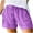 X-Light Purple, variant on Npasoilc Shorts for Women Summer Plus Size Mid Waisted Comfy Drawstring Elastic Waist Solid Color Beach Lightweight Casual Loose Short with Pockets