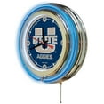 thumbnail image 2 of Holland Bar Stool Utah State Double Neon Ring, 15" dia. Logo Clock, 2 of 5