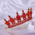 thumbnail image 4 of Tiara Crown for Women Princess Crowns Royal Queen Crowns Wedding Tiaras for Bride Crystal Hair Accessorie for Birthday Halloween Cosplay Christmas Party Prom Gifts, 4 of 6