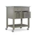 thumbnail image 2 of Ashland Grey Kitchen Cart, 2 of 9