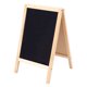 thumbnail image 4 of GOOHOCHY Mini pizarra de madera resistente con soporte para enseñanza y publicidad en tiendas. Pizarra pequeña de doble cara borrable para fiestas y eventos en la cocina., 4 of 8
